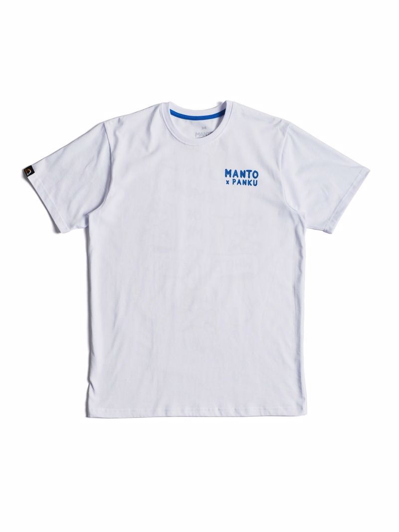 MANTO x Panku t-shirt RIP -white